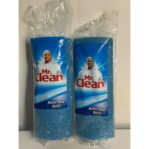 Mr. Clean Classic Blue Roller Mop Refill – Absorbent Household Cleaning Pad 2 PK
